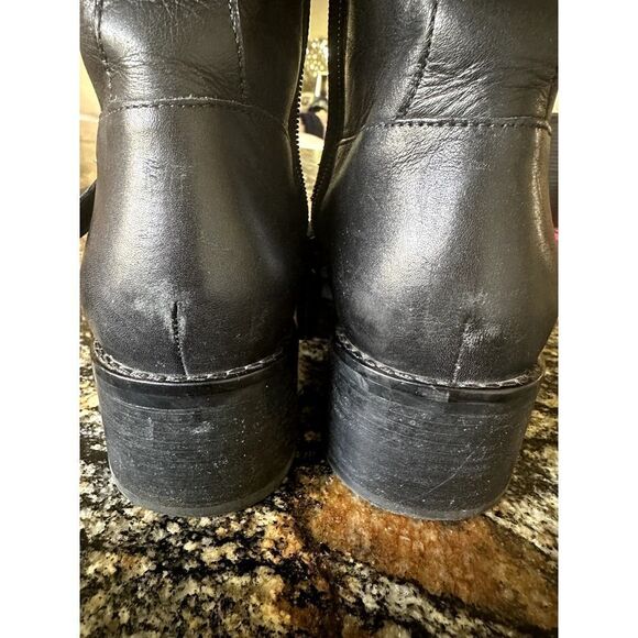 COLE HAAN Women's Leela Grand Moto Leather Booties Black Size 9B - Picture 14 of 16